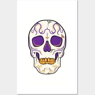 Lakers Skull Posters and Art